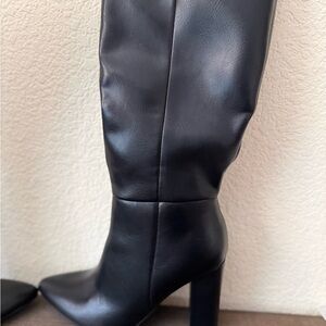 Dream Pairs Black High Heel Knee Boots